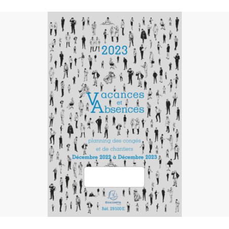 EXACOMPTA Planning des congés 2025/2026, décembre à décembre