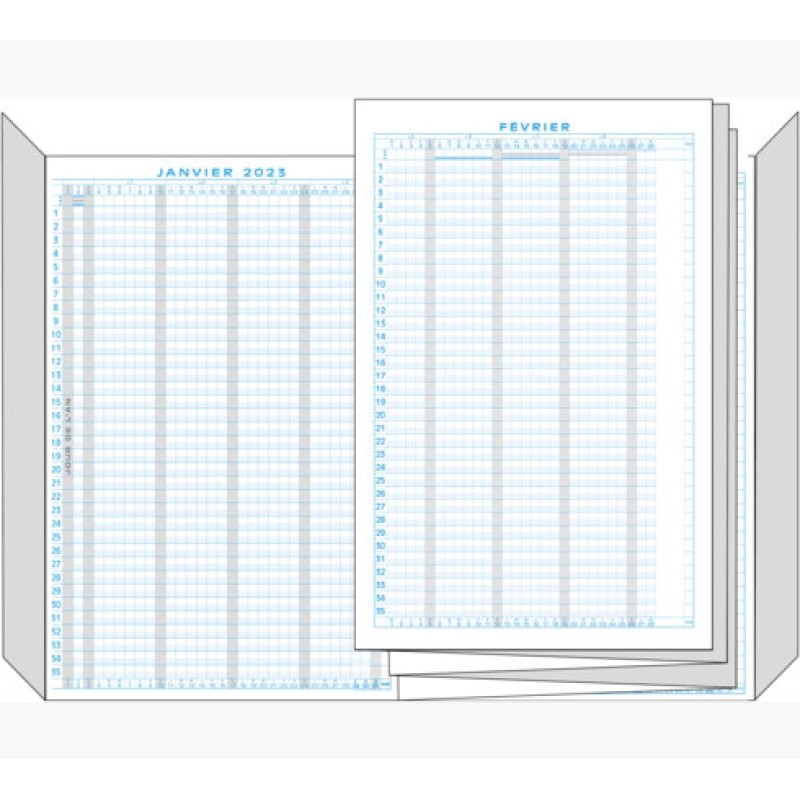 EXACOMPTA Planning des congés 2025/2026, décembre à décembre