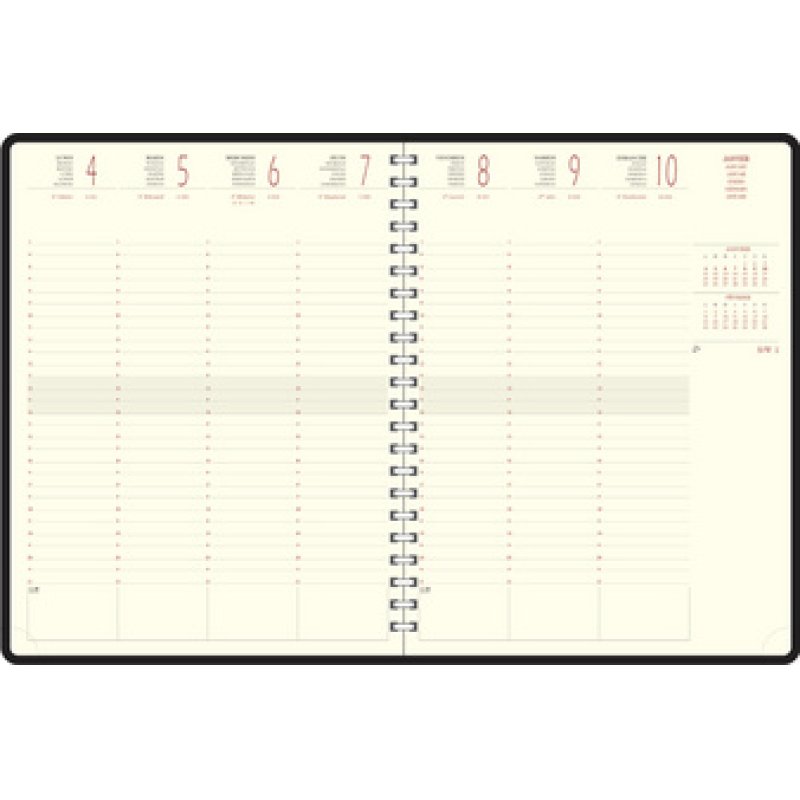 EXACOMPTA Agenda de bureau "Eurotime 27S", 2026, noir