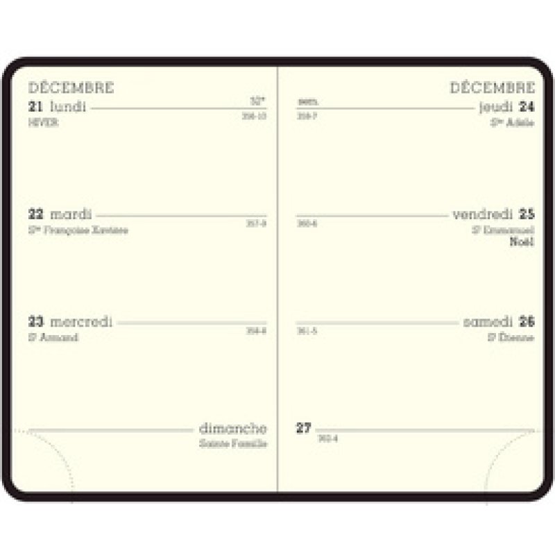 EXACOMPTA Recharge pour agenda de poche MINI 11, 2026