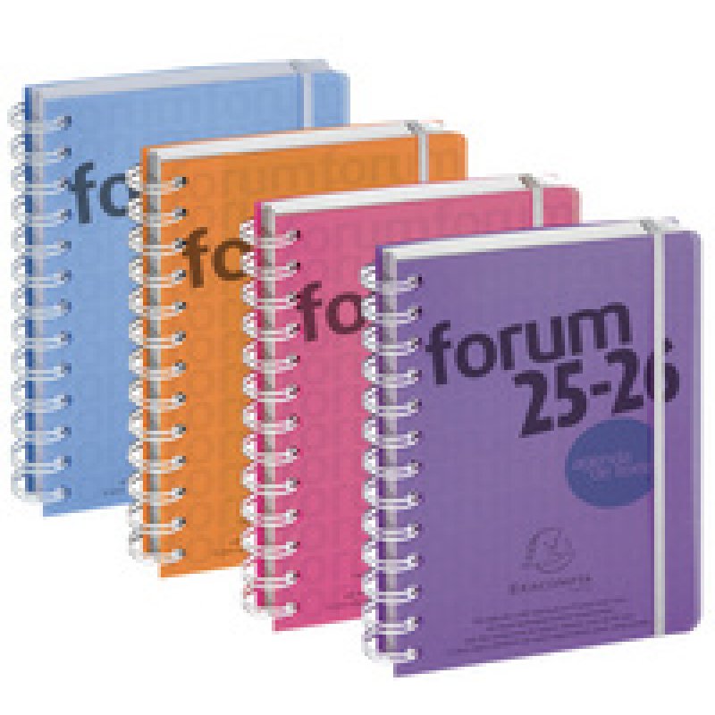 EXACOMPTA Agenda scolaire Forum Linicolor, 2025/2026, rose