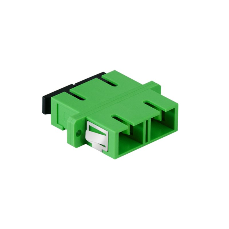 LogiLink LWL Kupplung-Set, 2 x SC Duplex, mit Flansch, grün