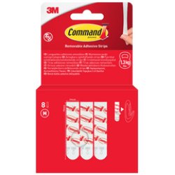 3M Command Paquet de recharge languettes adhésives, blanc