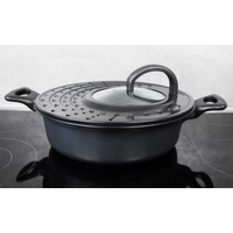 Linden Berg Couvercle anti-projections, rond, 315 mm, gris