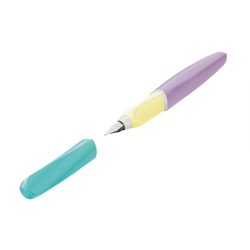 Pelikan Twist Color Blocking fountain pen Cartridge filling system Lilac, Mint colour 1 pc(s)