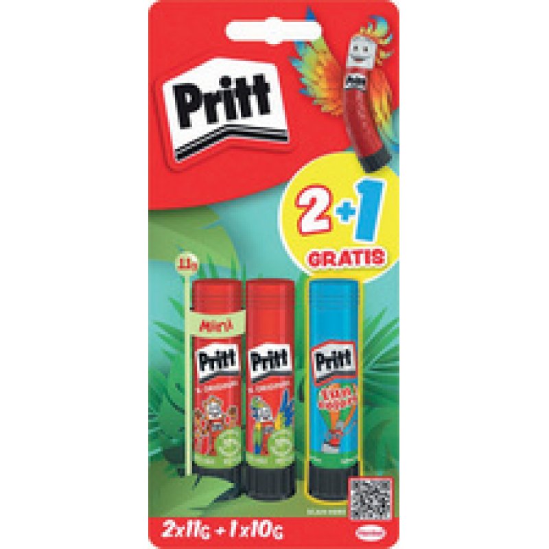 Pritt Bâton de colle BTS 2025, multipack, 2x 11 g 1x 10 g