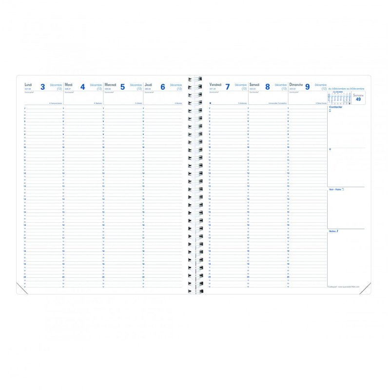 QUO VADIS Agenda "Euréquart", 240 x 300 mm, 2026, noir