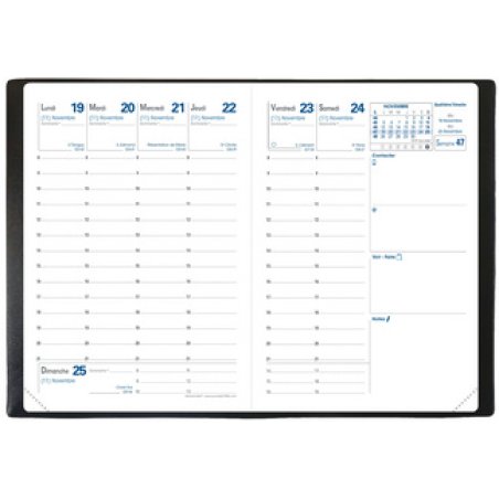 QUO VADIS Agenda de poche "Randonnée", 2026, noir