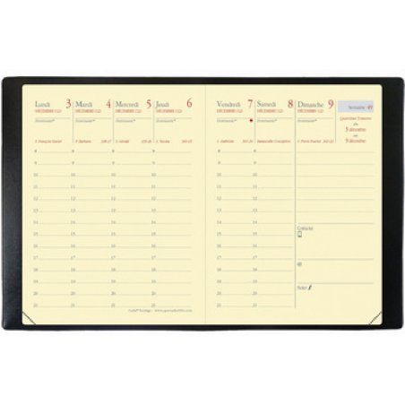 QUO VADIS Agenda de poche Carla Prestige, 2026, Impala noir