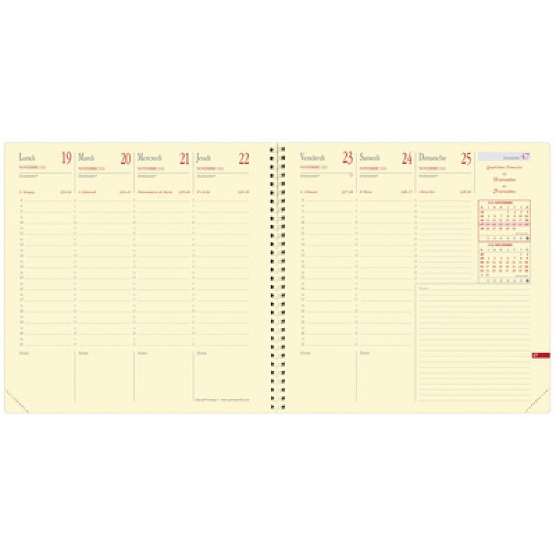 QUO VADIS Agenda "Exécutif Prestige S", 2026, Impala noir