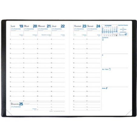 QUO VADIS Agenda de poche "Affaires", 2026, Impala noir