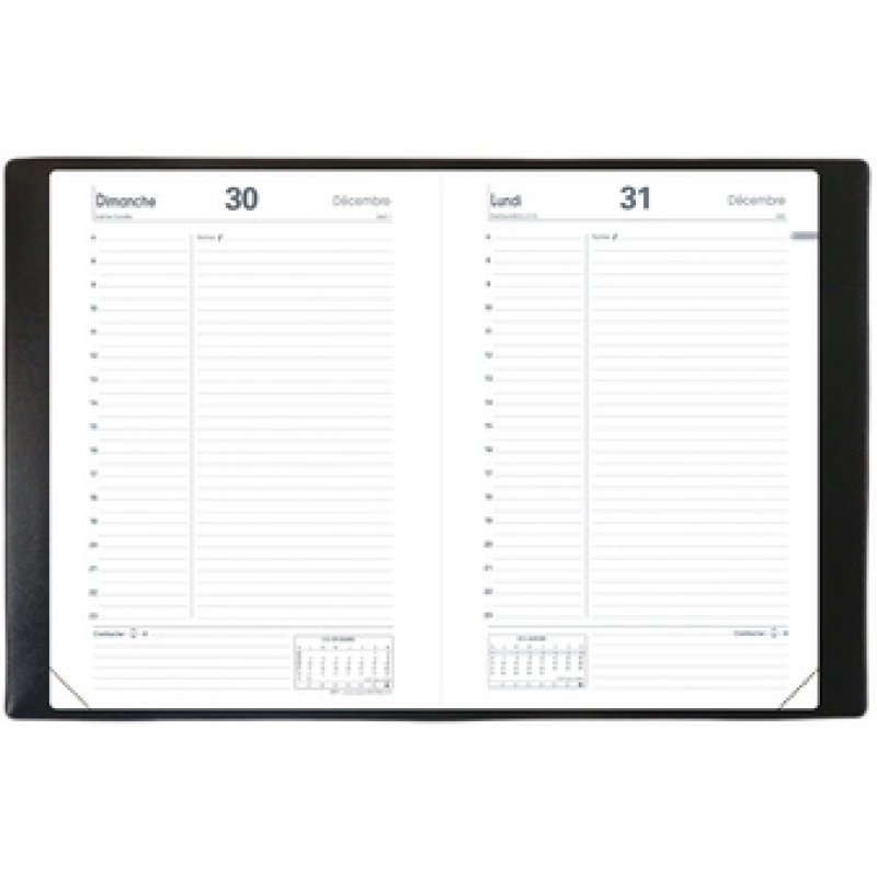 QUO VADIS Agenda ABP 1, 130 x 210 mm, 2026, noir