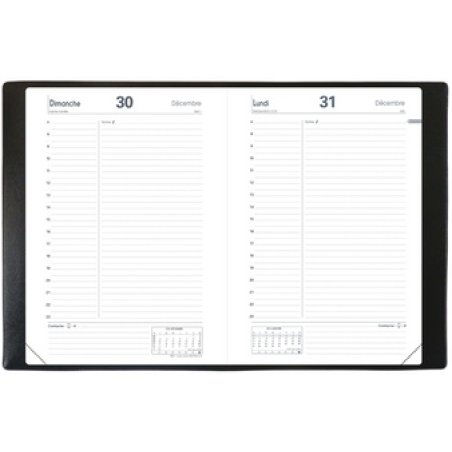 QUO VADIS Agenda ABP 1, 130 x 210 mm, 2026, noir