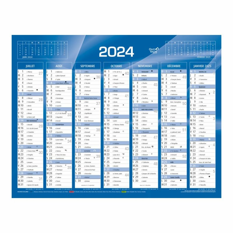 Quo Vadis 238154Q calendrier