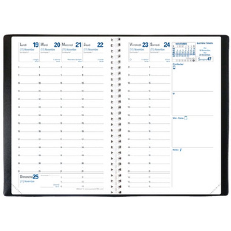 QUO VADIS Agenda de poche "Affaires S", 2026, noir