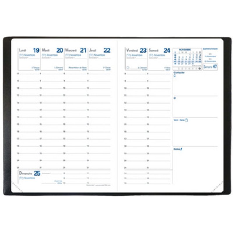 QUO VADIS Agenda de poche "Randonnée", 2026, noir