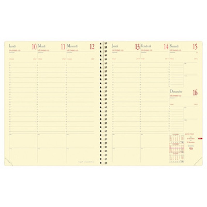 QUO VADIS Agenda "Manager", 210 x 270 mm, 2026, noir