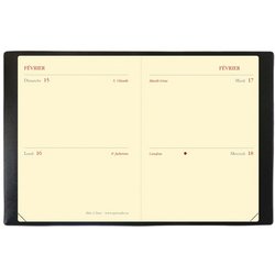 QUO VADIS Agenda de poche MINI 2 DAYS, 2026, Marlow bordeaux