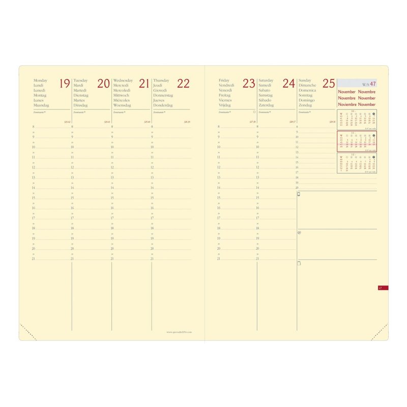 Quo Vadis Silk personal organizer Synthetic Black