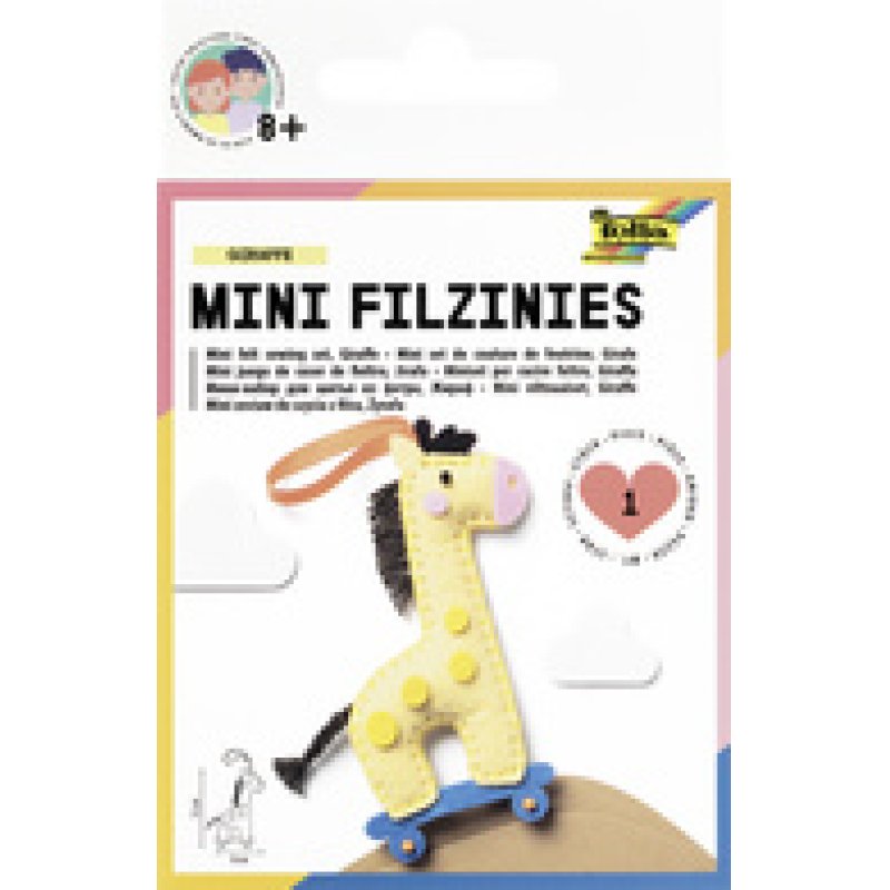 folia Mini kit de couture de feutrine "Filzinies", 12 pièces