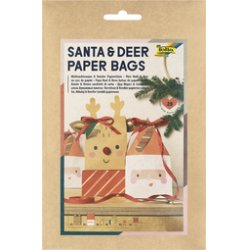 folia Kit pochettes-cadeaux de Noël "Santa & Deer"