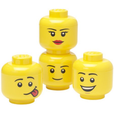 LEGO Set de mini-boîtes en forme de tête STORAGE HEAD