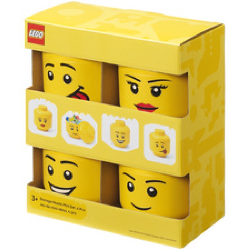 LEGO Set de mini-boîtes en forme de tête STORAGE HEAD