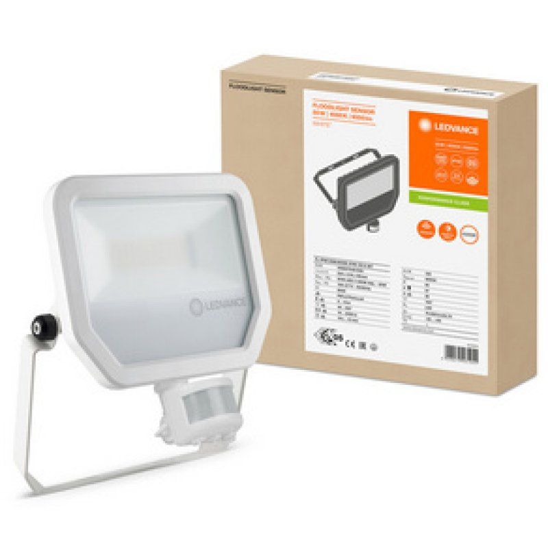 LEDVANCE Projecteur LED FLOODLIGHT SENSOR, 17 W, 4000K BK