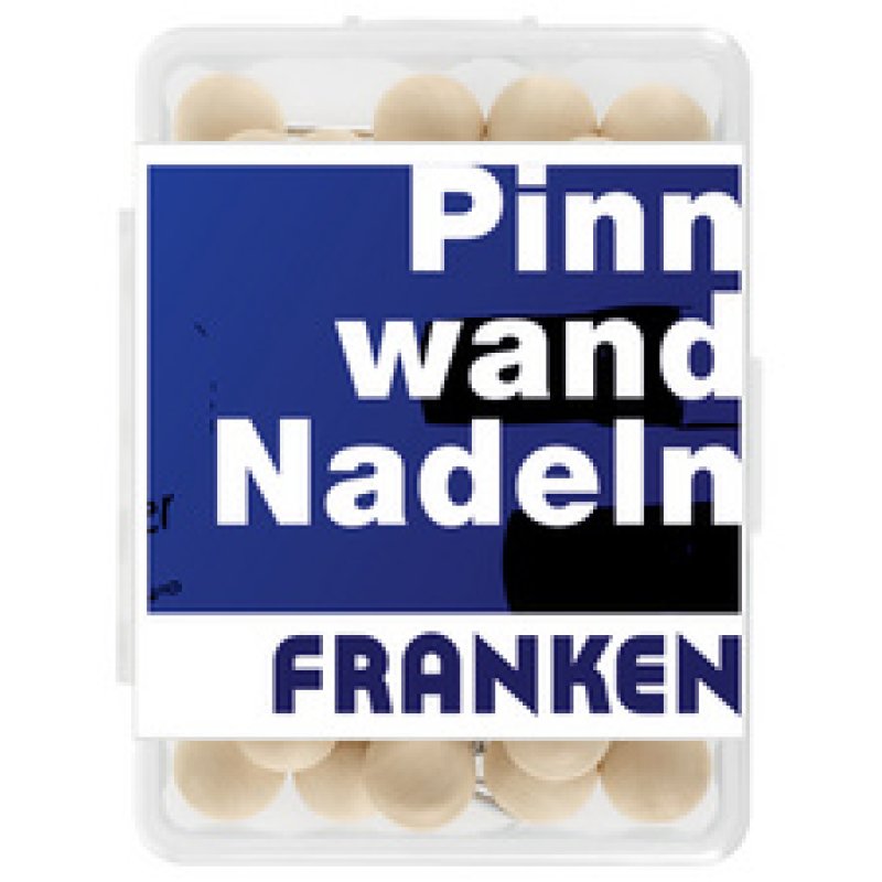 FRANKEN Punaises en bois, rond, contenu: 40 pièces