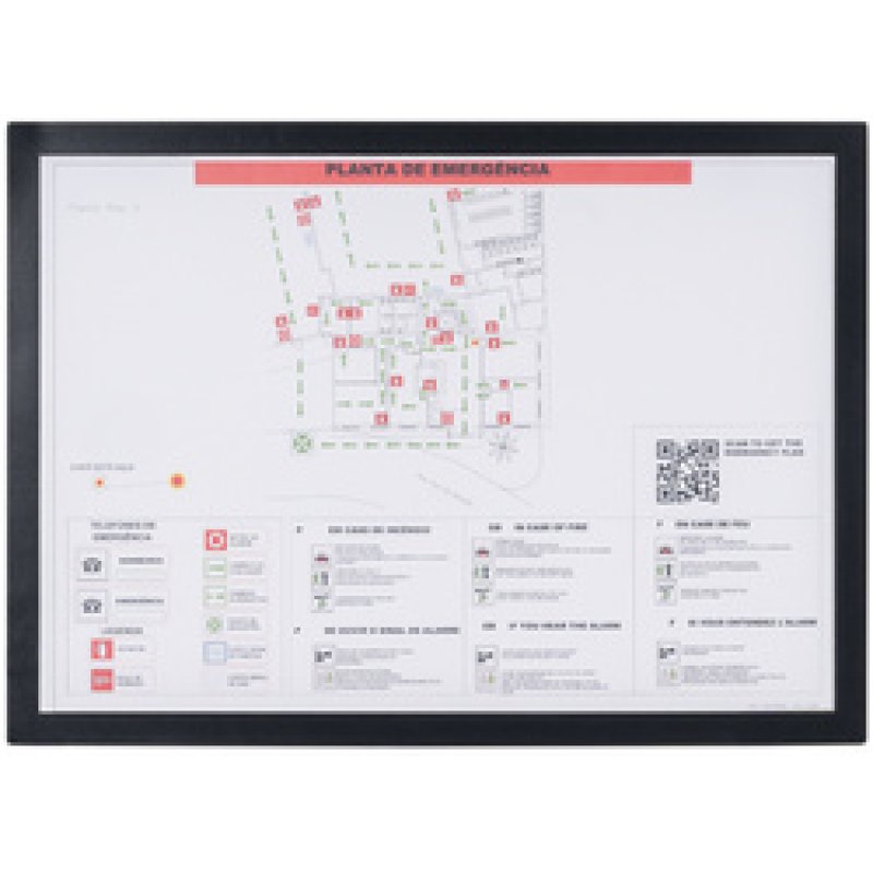 Bi-Office Cadre magnétique, A3, noir