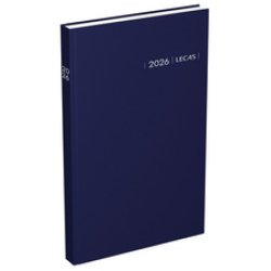 LECAS Agenda Carré 2 jours Travers, 140 x 220 mm, 2026, noir