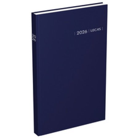 LECAS Agenda Carré 2 jours Travers, 140 x 220 mm, 2026, noir