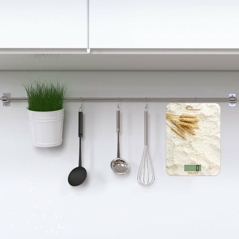 Little Balance 8716 escabeaux de cuisine Blanc Comptoir Rectangle Balance de ménage électronique