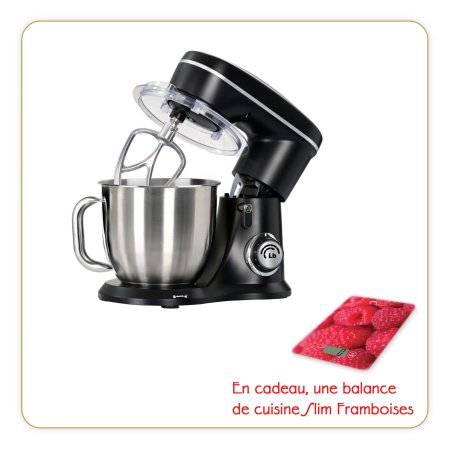 Little Balance 8574 mixer Stand mixer 1000 W Black, Stainless steel