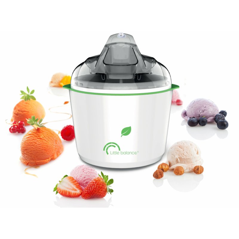 Little Balance Happy Sorbets Sorbetière traditionnelle 1,5 L 12 W Vert, Blanc