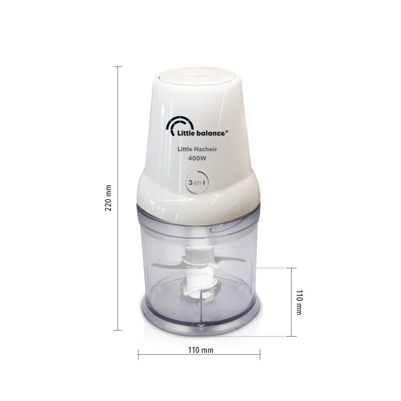 Little Balance 8586 electric food chopper 0.5 L 400 W White