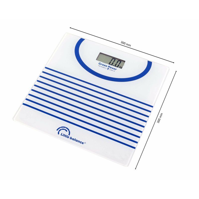 Little Balance 8655 personal scale Square Blue, White Electronic personal scale