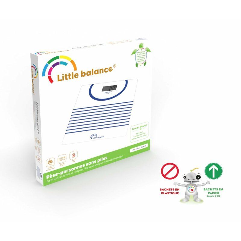 Little Balance 8655 personal scale Square Blue, White Electronic personal scale