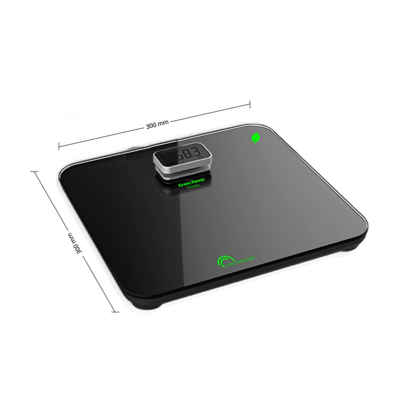 Little Balance Kinetic Premium Square Black Electronic personal scale