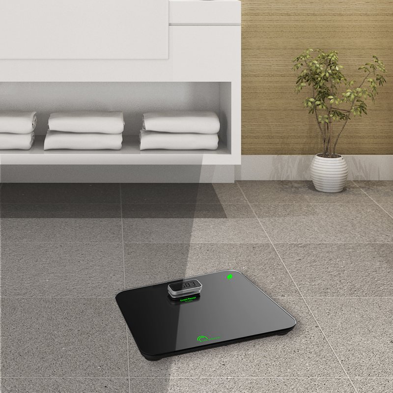 Little Balance Kinetic Premium Square Black Electronic personal scale