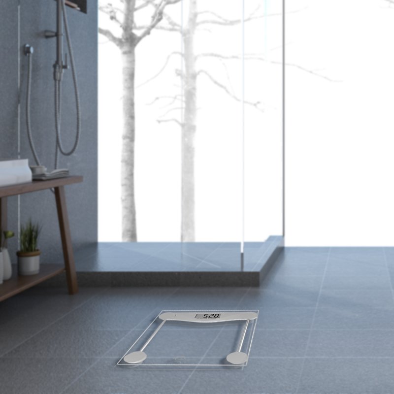 Little Balance SB2 Square Transparent Electronic personal scale