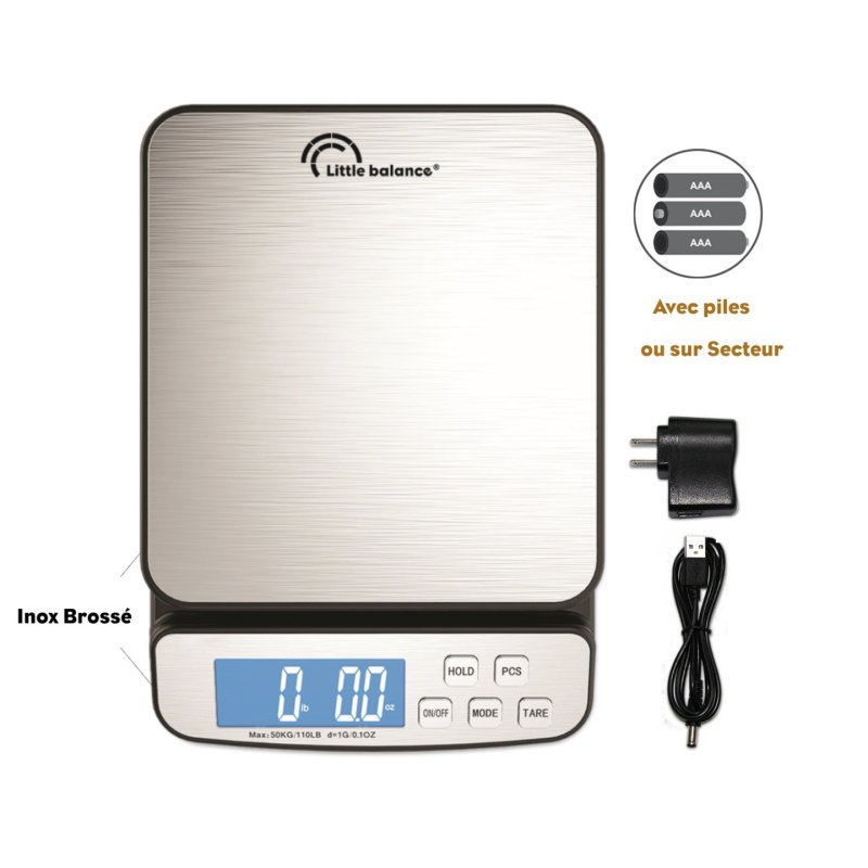 Codamex PESE LETTRES ET COLIS ELECTRONIQUE 30KG/1G - LBO8370 pèse-lettres Pèse-lettre électronique Aluminium