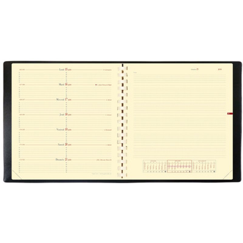QUO VADIS Agenda "NOTE 16 S", 160 x 160 mm, 2026, noir