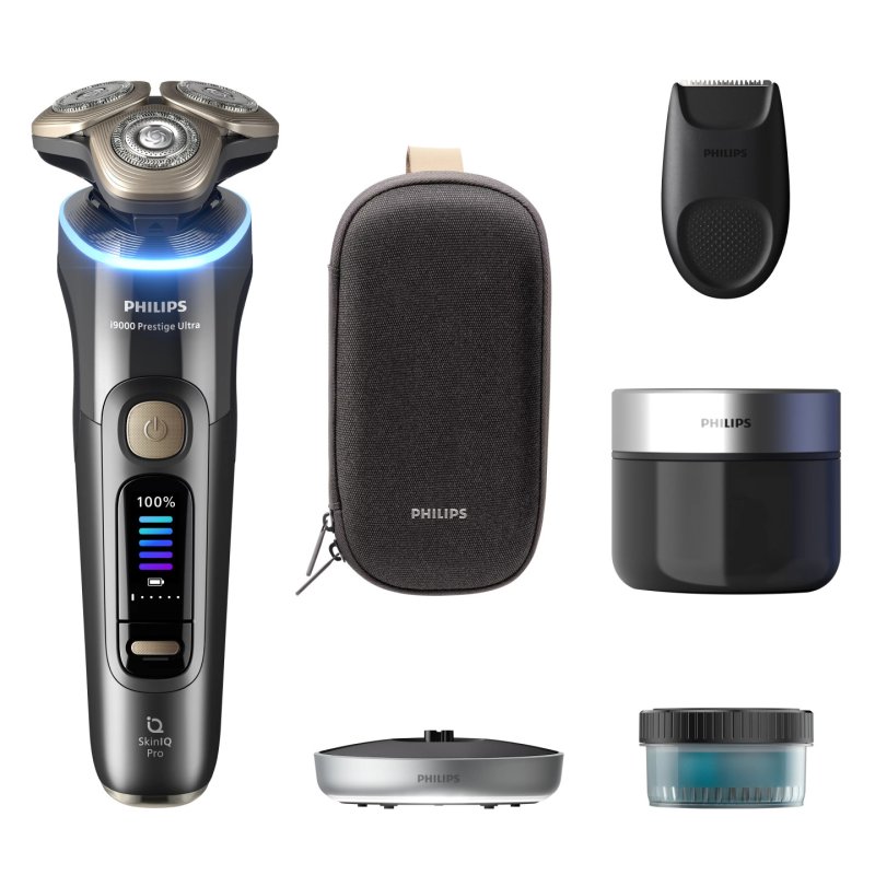 Philips i9000 Prestige Ultra XP9402/31 Rasoir électrique 100 % étanche avec SkinIQ Pro