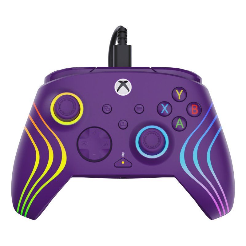 Turtle Beach - Manette de jeu filaire RVB Afterglow Wave Violette pour Xbox Series X|S, Xbox One et Windows 10/11