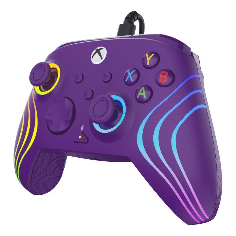 Turtle Beach - Manette de jeu filaire RVB Afterglow Wave Violette pour Xbox Series X|S, Xbox One et Windows 10/11