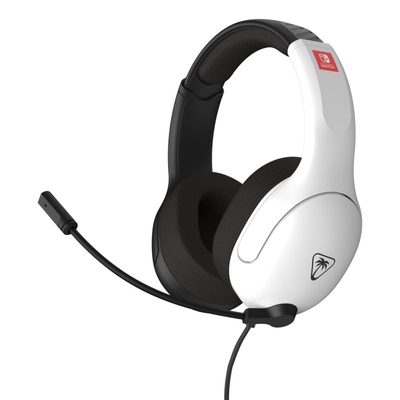 Turtle Beach - Casque de jeu filaire Airlite Fit Noir et Blanc pour Nintendo Switch, Switch Lite et Switch modèle OLED