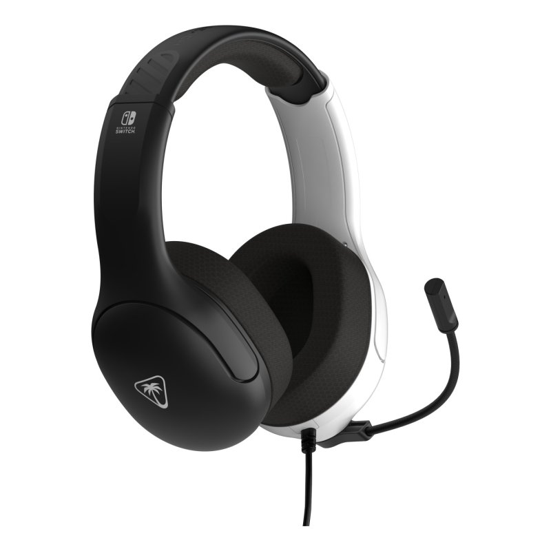Turtle Beach - Casque de jeu filaire Airlite Fit Noir et Blanc pour Nintendo Switch, Switch Lite et Switch modèle OLED