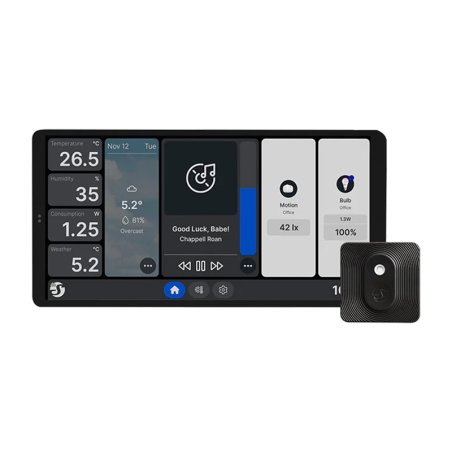 Shelly Plug&Play "Wall Display X2 Black Blu H&T Black" Android WLAN Schwarz