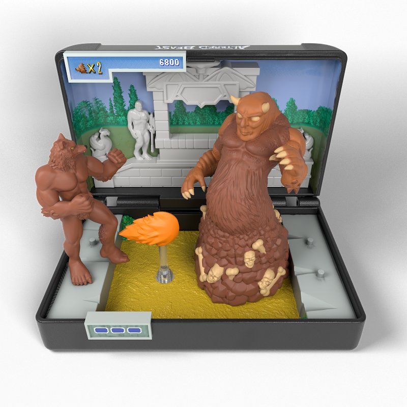 STOCK15 - CONSOLE HEROES - Mega Drive Altered Beast - Statuette 7cm
